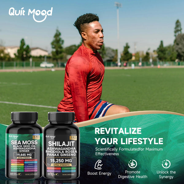 Shilajit, Ashwagandha, Sea Moss16 in 1 Combo
Energy Boosting All around support for Men and Women