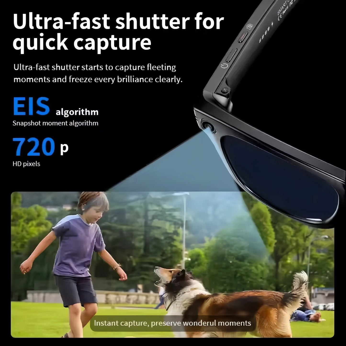 SnatchView AI Camera/Translation Sunglasses